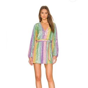 Show Me Your Mumu Rainbow Dress